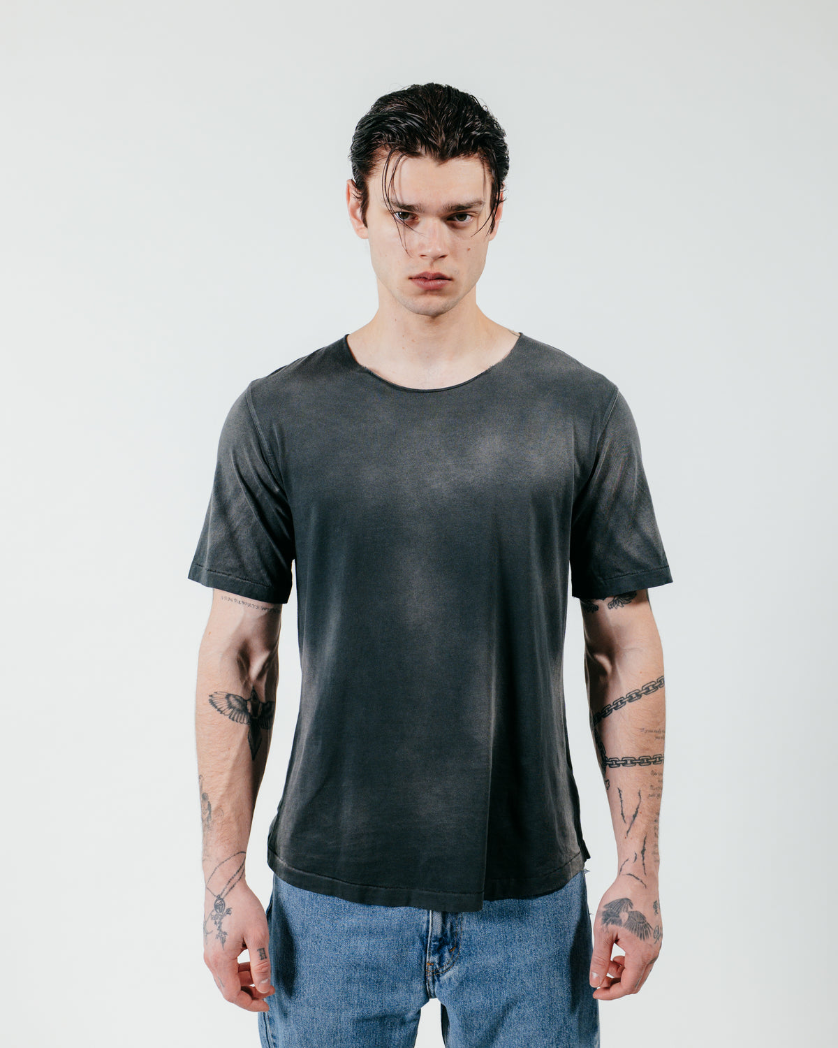 Stone Crystal Tee - Grey Wash