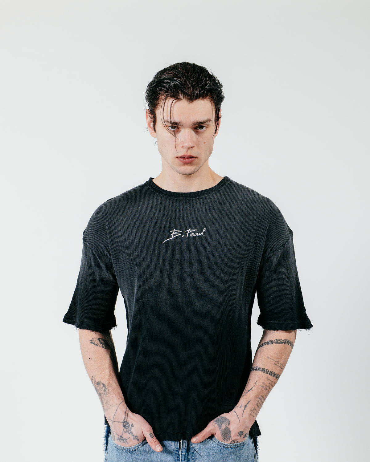 BURN MARK T- SHIRT - Black Wash