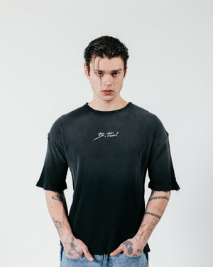 BURN MARK T- SHIRT - Black Wash