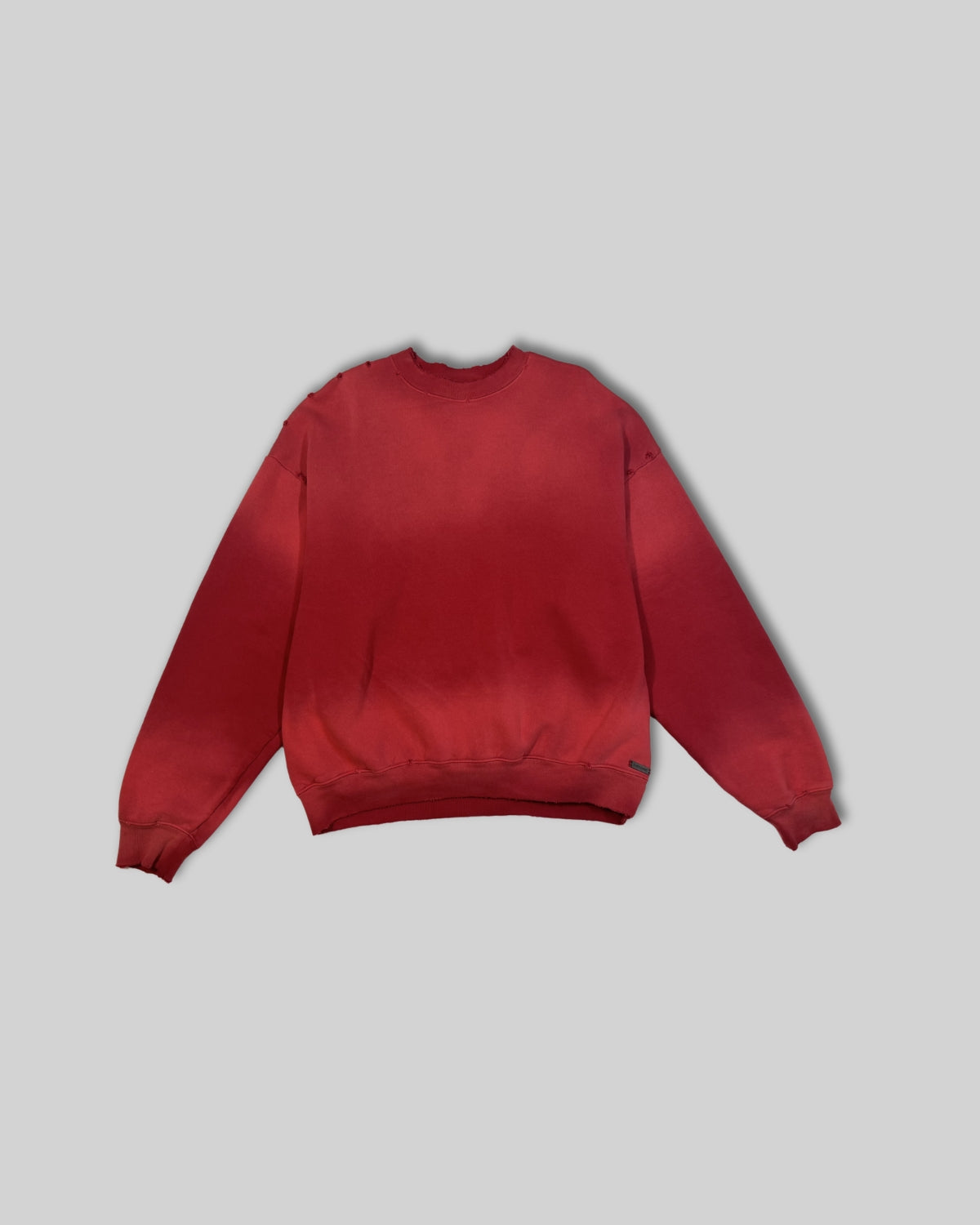 Black Pearl Core Oversized Sweater - Red